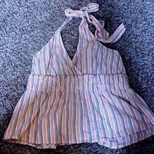 Halter tie up top